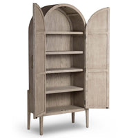 Tolle Panel Door Cabinet, Rustic White