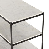 Felix Large Nightstand, Hammered Grey-Furniture - Bedroom-High Fashion Home