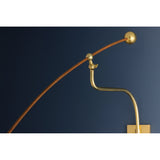 Sylva Wall Sconce, Aged Brass