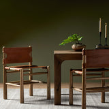 Nino Leather Dining Chair, Dakota Tobacco, Set of 2-Furniture - Dining-High Fashion Home