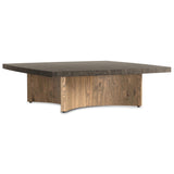 Brinton Large Square Coffee Table, Distressed Iron by Four Hands
