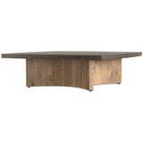 Brinton Large Square Coffee Table, Distressed Iron by Four Hands