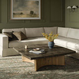 Brinton Large Square Coffee Table, Distressed Iron by Four Hands