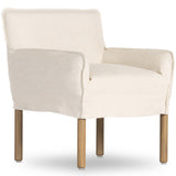 Addington Slipcover Dining Arm Chair, Brussels Natural-Furniture - Dining-High Fashion Home