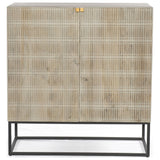 Kelby Bar Cabinet, Gunmetal by Four Hands — FRT_1