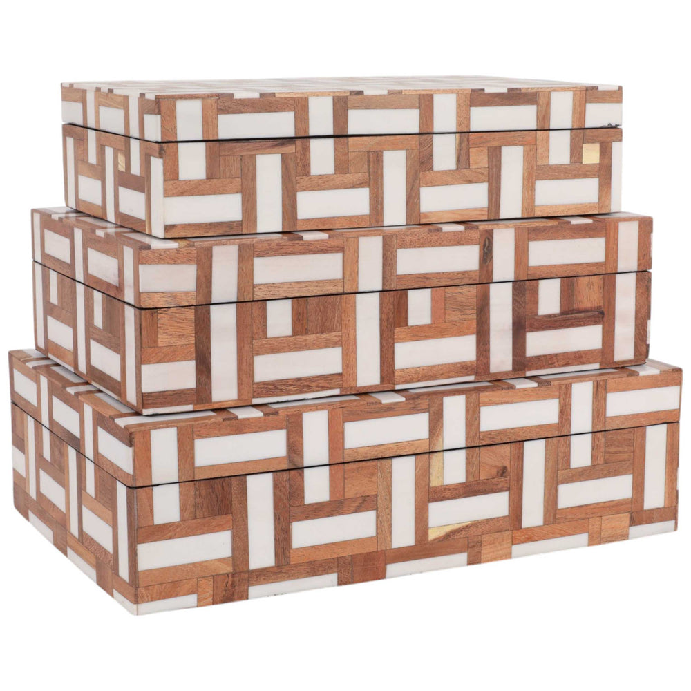 Harveyland Boxes, Brown, Set of 3