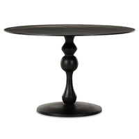 Daffin Round Bistro Table, Antique Black