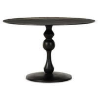 Daffin Round Bistro Table, Antique Black