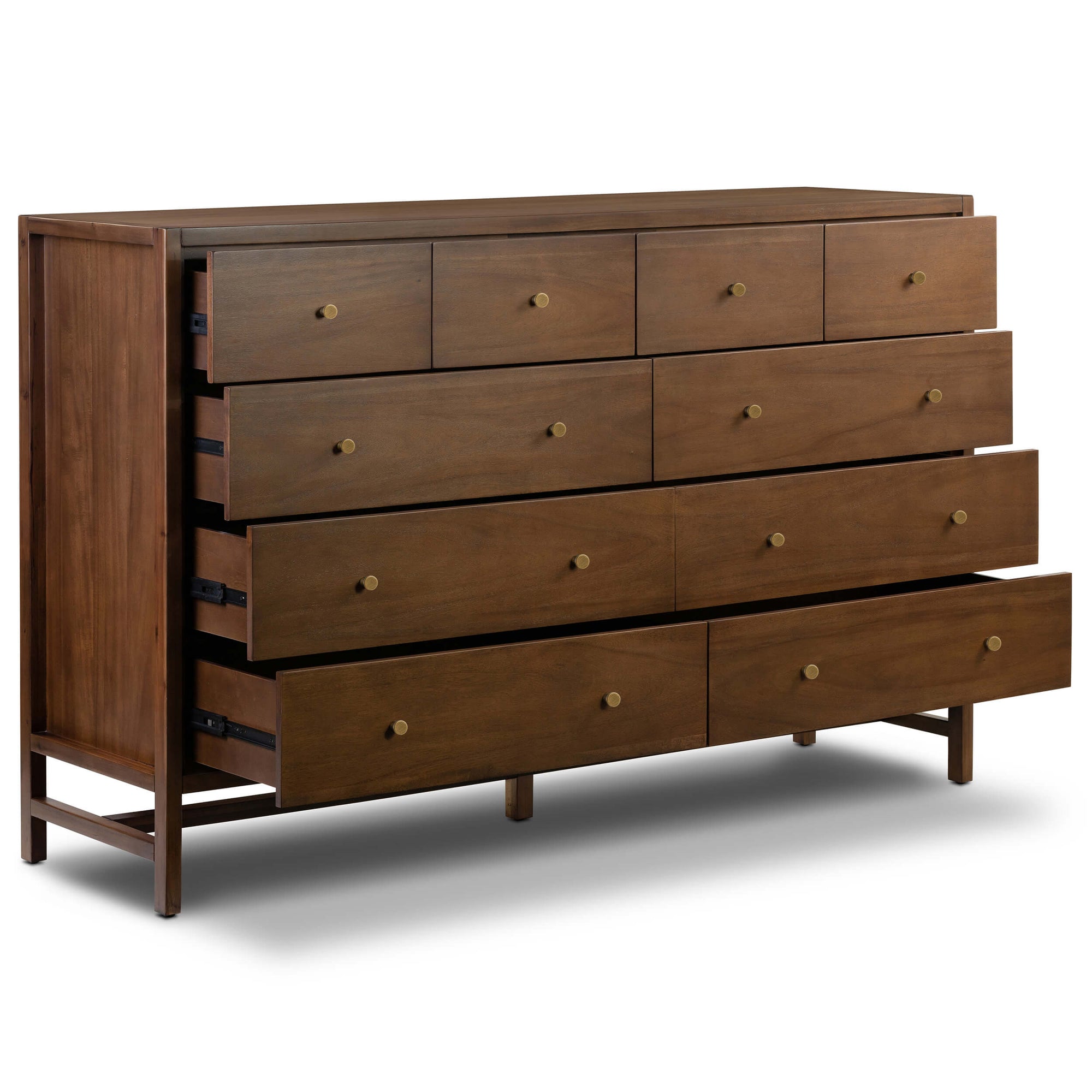 10 drawers dresser Sullivan 10 Drawer Dresser, Saddle Tan by Four Hands – High Fashion Home
