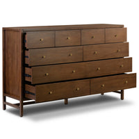 Sullivan 10 Drawer Dresser, Saddle Tan