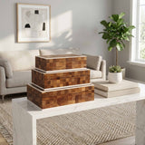 Sageholm Boxes, Brown, Set of 3