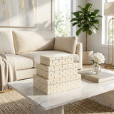 Spencerview Boxes, Ivory, Set of 3