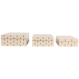Spencerview Boxes, Ivory, Set of 3