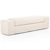 Wide Arm Slipcover Bench, Brussels Natural-Furniture - Benches-High Fashion Home