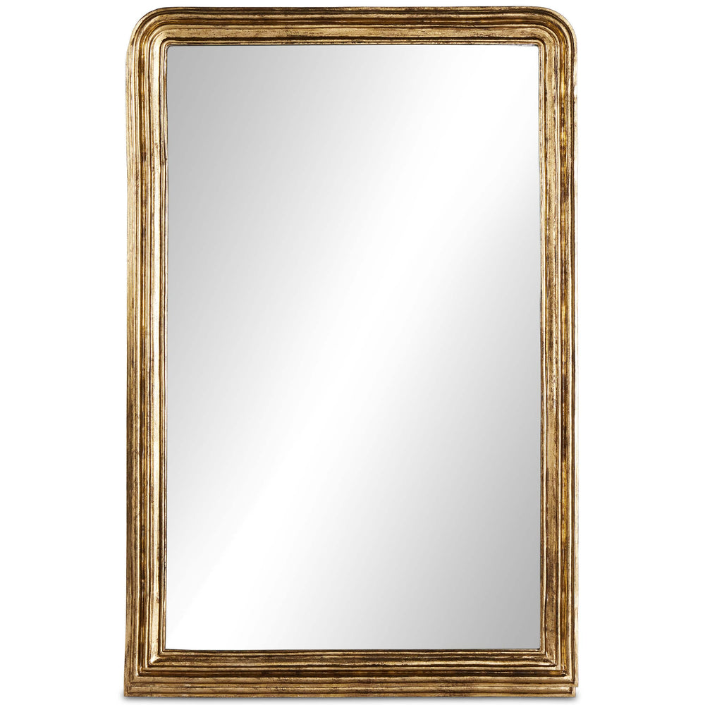 Vintage Louis Floor Mirror, Antiqued Gold Leaf-Accessories-High Fashion Home