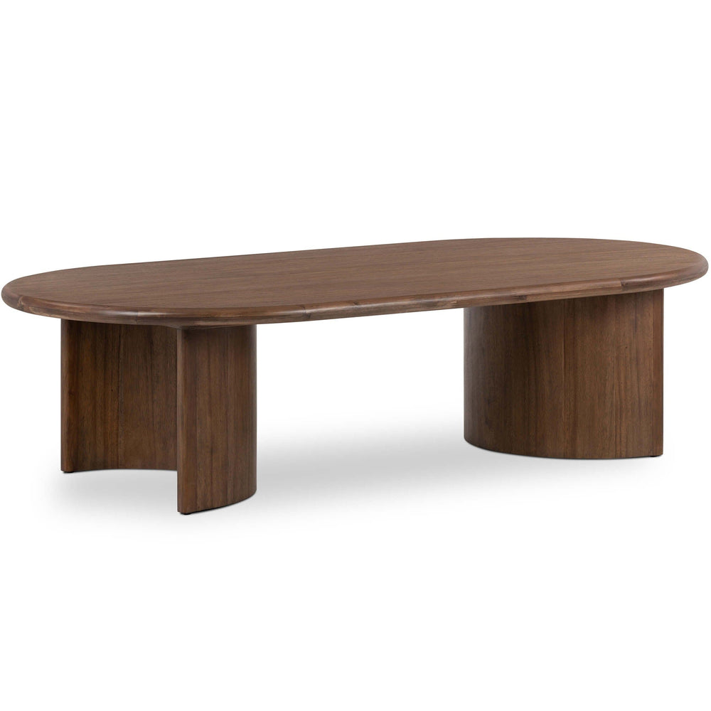 Paden 68.5" Coffee Table, Seasoned Brown Acacia-Furniture - Accent Tables-High Fashion Home