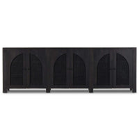 Tilda 6 Door Sideboard, Black Wash