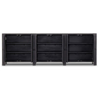 Tilda 6 Door Sideboard, Black Wash