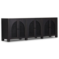 Tilda 6 Door Sideboard, Black Wash