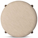 Oaklynn Round Ottoman, Alcala Wheat-Furniture - Chairs-High Fashion Home