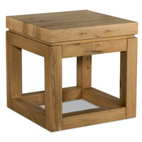 Parsons End Table, Caramel-Furniture - Accent Tables-High Fashion Home
