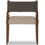 Ferris Dining Arm Chair, Nubuck Charcoal-Furniture - Dining-High Fashion Home