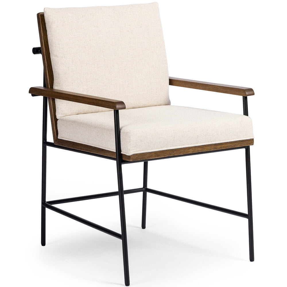 Crete Dining Arm Chair, Savile Flax-Furniture - Dining-High Fashion Home