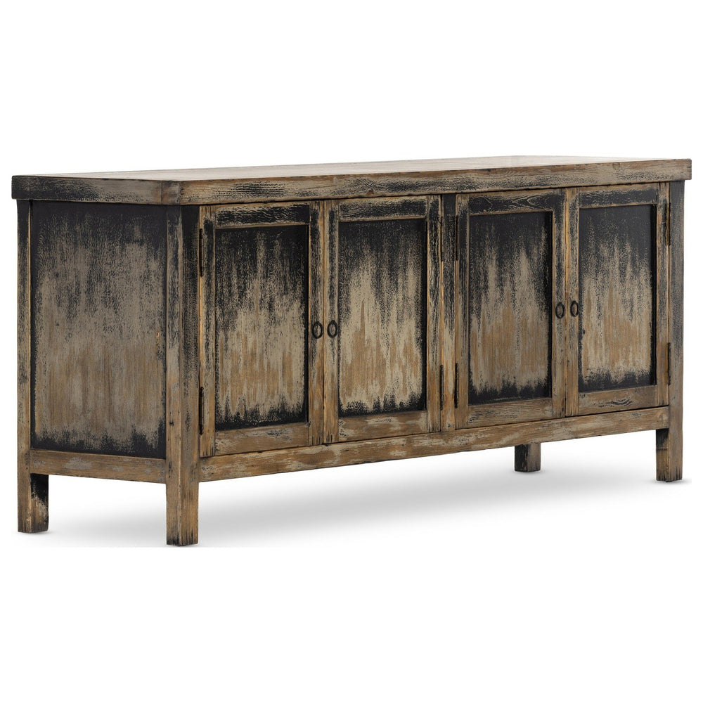 Hitchens Media Console, Worn Black by Four Hands — PRM_1