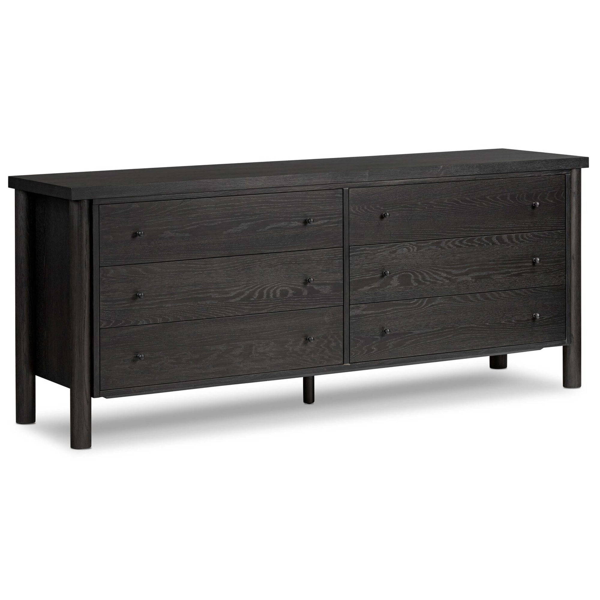 Four Hands Roark 6 Drawer Dresser - Ebony Oak Four Hands Roark 6 Drawer Dresser - Ebony Oak