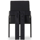 Roxy Dining Arm Chair, Gibson Black-Furniture - Dining-High Fashion Home