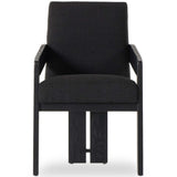 Roxy Dining Arm Chair, Gibson Black-Furniture - Dining-High Fashion Home