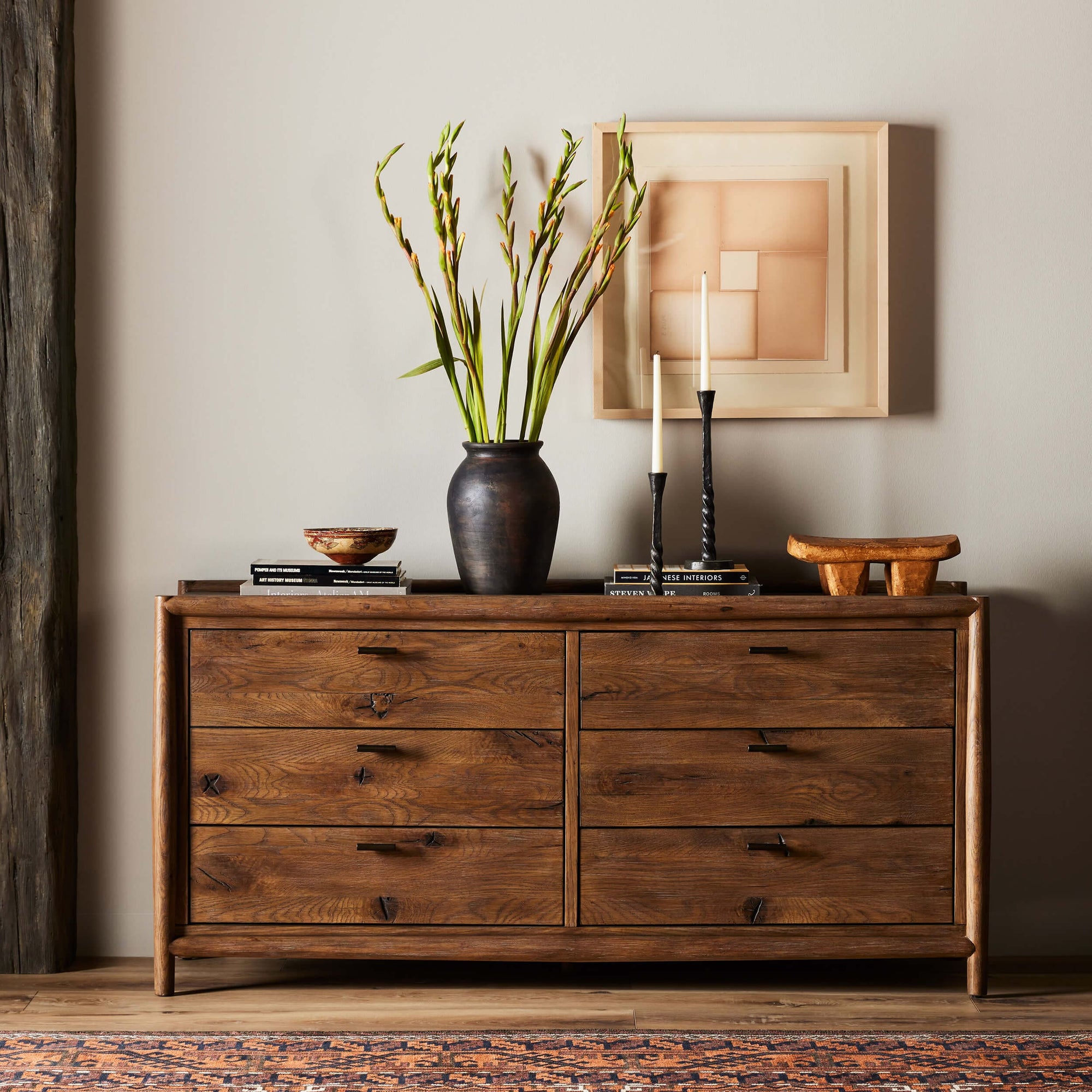 Glenview 6 Drawer Dresser, Weathered Oak by Four Hands – High Fashion Home Glenview 6 Drawer Dresser, Weathered Oak by Four Hands – High Fashion Home