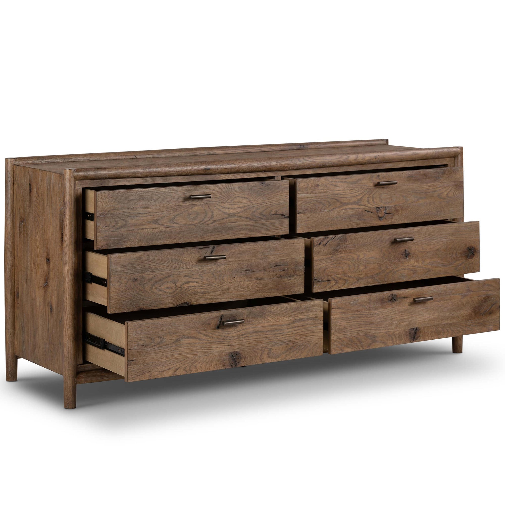 weathered brown dresser Antler & Barnwood 7 Drawer Dresser