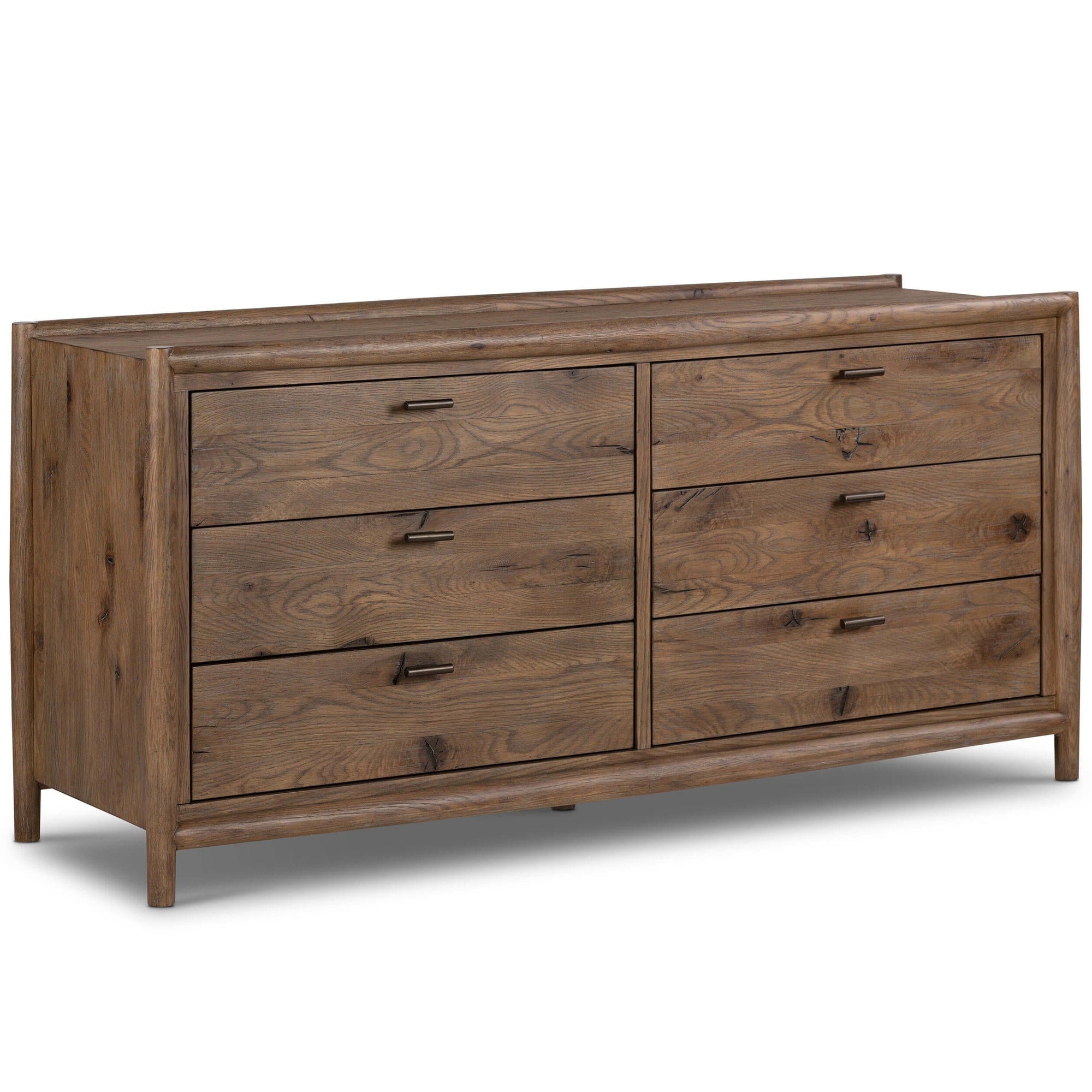 Glenview 6 Drawer Dresser, Weathered Oak by Four Hands High Fashion Home Glenview 6 Drawer Dresser, Weathered Oak by Four Hands High Fashion Home