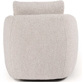 McKenna Swivel Chair, Sattley Fog-Furniture - Chairs-High Fashion Home