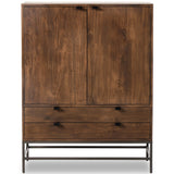 Trey Bar Cabinet, Auburn Poplar-Furniture - Storage-High Fashion Home