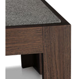 Norte Outdoor End Table, Natural Lava Stone