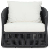 Porto Outdoor Swivel Chair, Arashi Salt by Four Hands