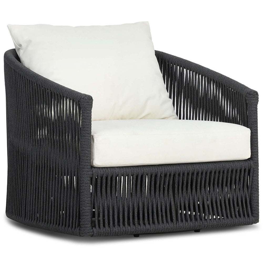 Porto Outdoor Swivel Chair, Arashi Salt by Four Hands