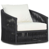 Porto Outdoor Swivel Chair, Arashi Salt by Four Hands
