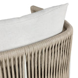 Porto Outdoor Swivel Chair, Alessi Linen/Ivory Rope by Four Hands-Furniture - Outdoor-High Fashion Home