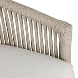 Porto Outdoor Swivel Chair, Alessi Linen/Ivory Rope by Four Hands-Furniture - Outdoor-High Fashion Home