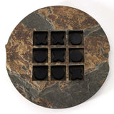 Stone Tic Tac Toe, Carbonized Black-Accessories-High Fashion Home