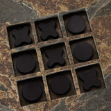 Stone Tic Tac Toe, Carbonized Black-Accessories-High Fashion Home