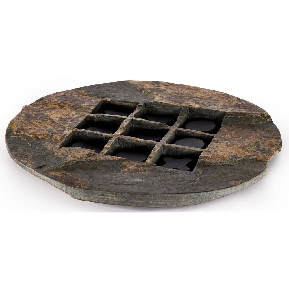 Stone Tic Tac Toe, Carbonized Black-Accessories-High Fashion Home