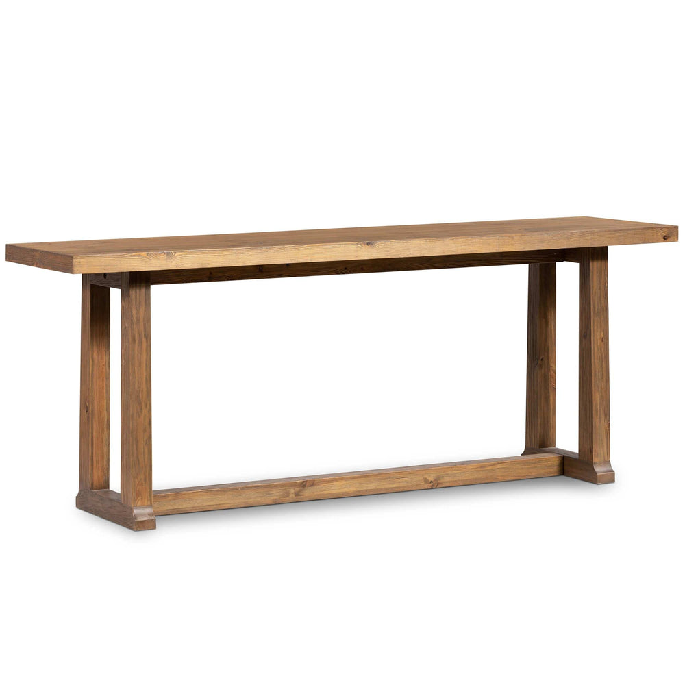 Otto Console Table, Waxed Pine-Furniture - Accent Tables-High Fashion Home
