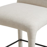 Monza Bar Stool, Linen Natural-Furniture - Dining-High Fashion Home