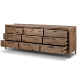 Glenview 9 Drawer Dresser, Weathered Oak-Furniture - Storage-High Fashion Home