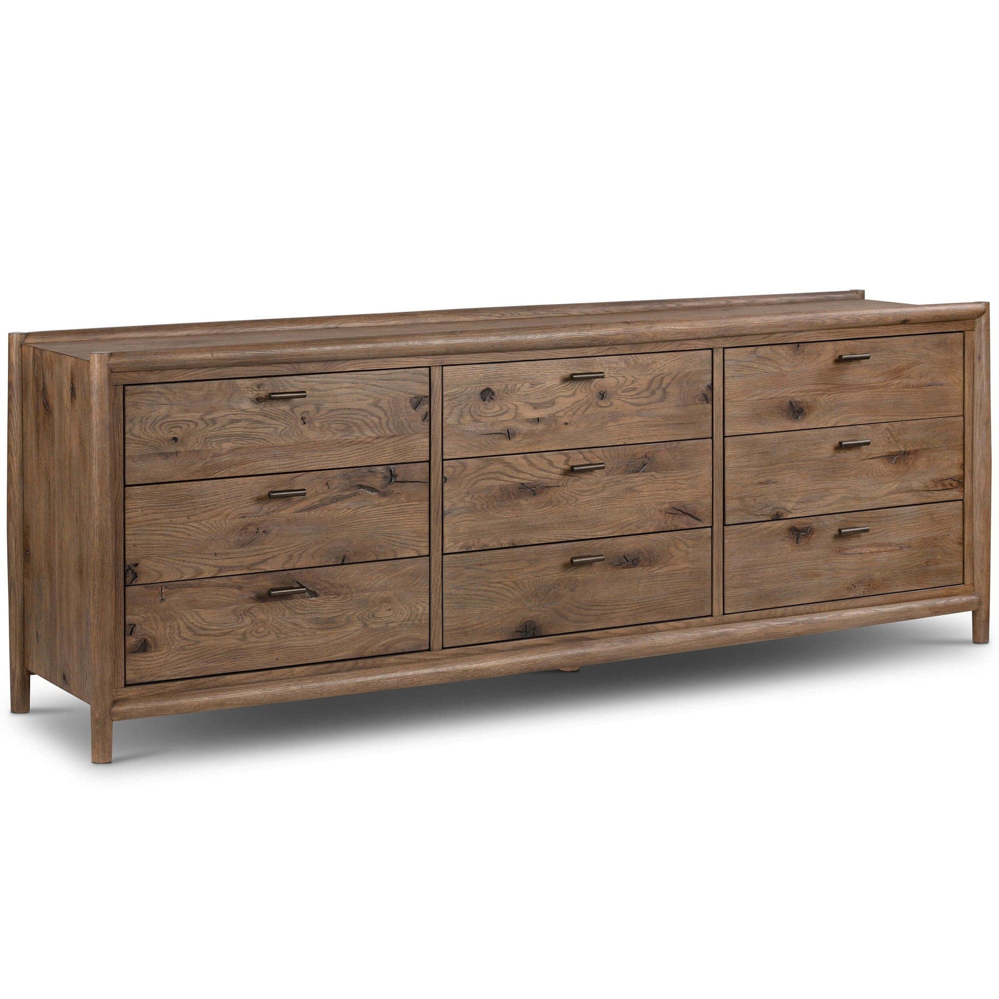 Glenview 9 Drawer Dresser, Weathered Oak by Four Hands – High Fashion Home