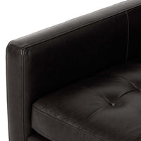 Lexi 99" Leather Sofa, Sonoma Black-Furniture - Sofas-High Fashion Home